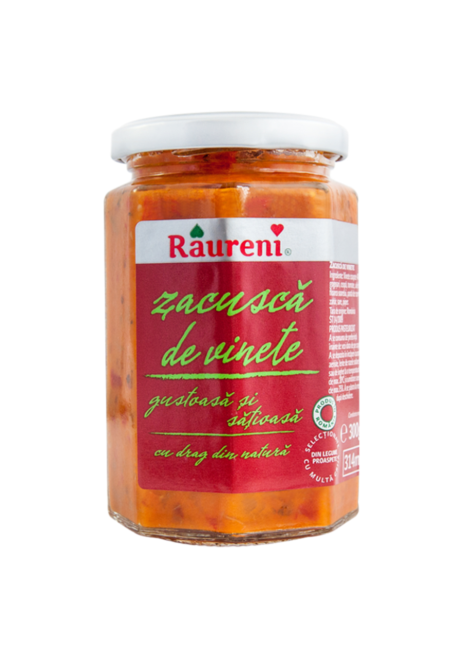 Conserve legume - ZACUSCA VINETE 300G RAURENI, mcanonstop.ro