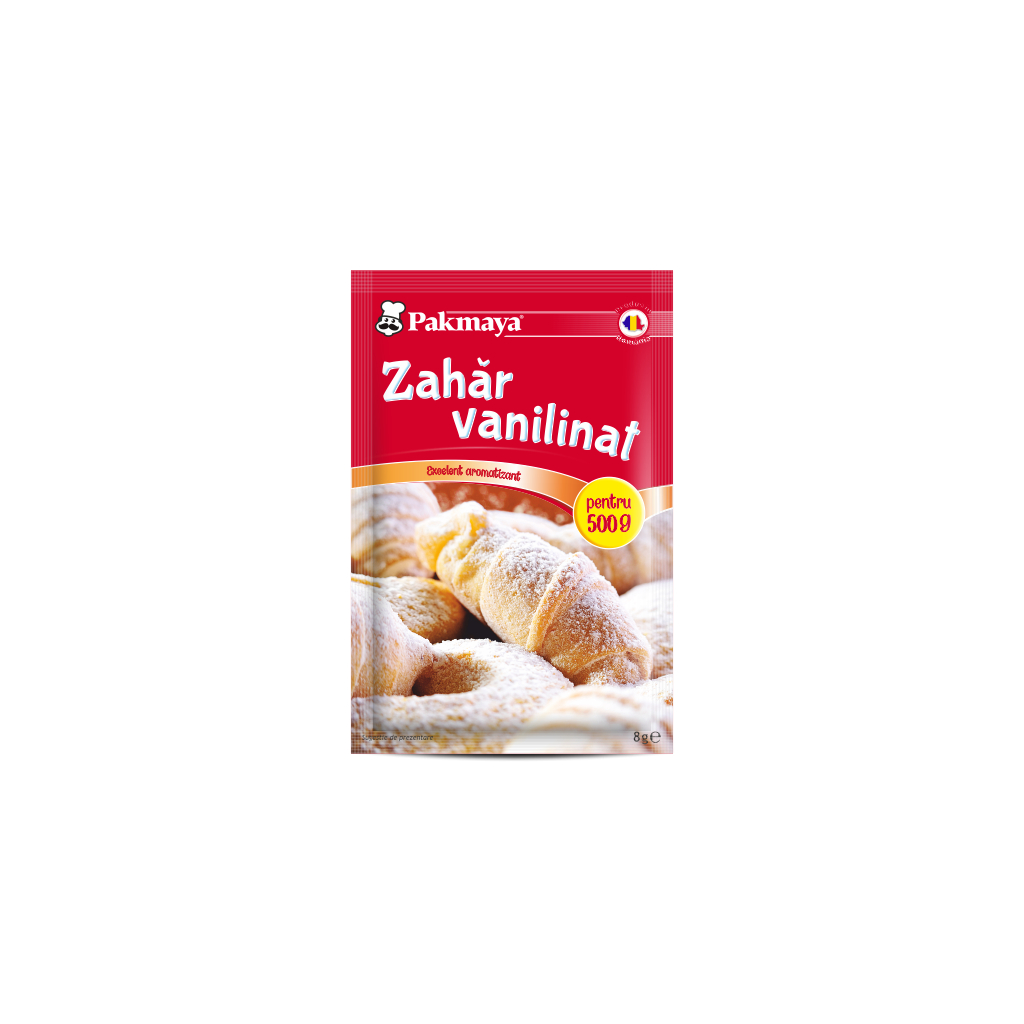 Ingrediente prajituri - ZAHAR VANILINAT PAKMAYA 8G, mcanonstop.ro