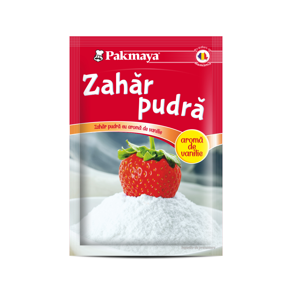 Zahar si indulcitori - ZAHAR PUDRA PAKMAYA 80G CU AROMA DE VANILIE, mcanonstop.ro