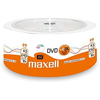 A_0457 DVD+R Dual Layer Maxell Printabil 25 Spindle