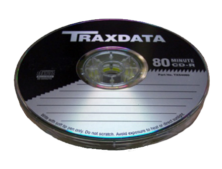 A_0791 CD-R80 52X TRAX 10SH Black+Silver