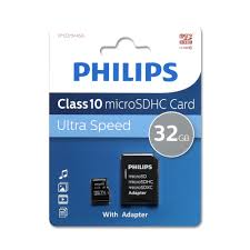 A_1099 MICRO SDHC PHILIPS 32GB CL10+AD FM32MA45B/10