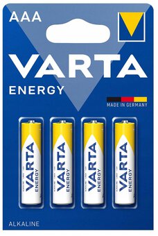 A_1366 4103 Baterii alcaline VARTA Energy LR3/AAA, 4 buc/set