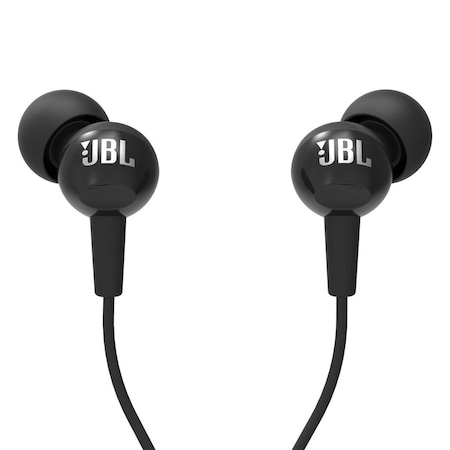 A_4025 Casti In Ear JBL C100Si stereo de 3,5 mm Deep Bass Muzics sport apel maini cu microfon,Negru