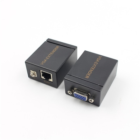 A_4403 Adaptor Datamaxx de la VGA la RJ45, pentru extindere semnal video pana la 60m, cu transmitator si receiver RJ45 Ethernet Cat5/6, rezolutie 1080p