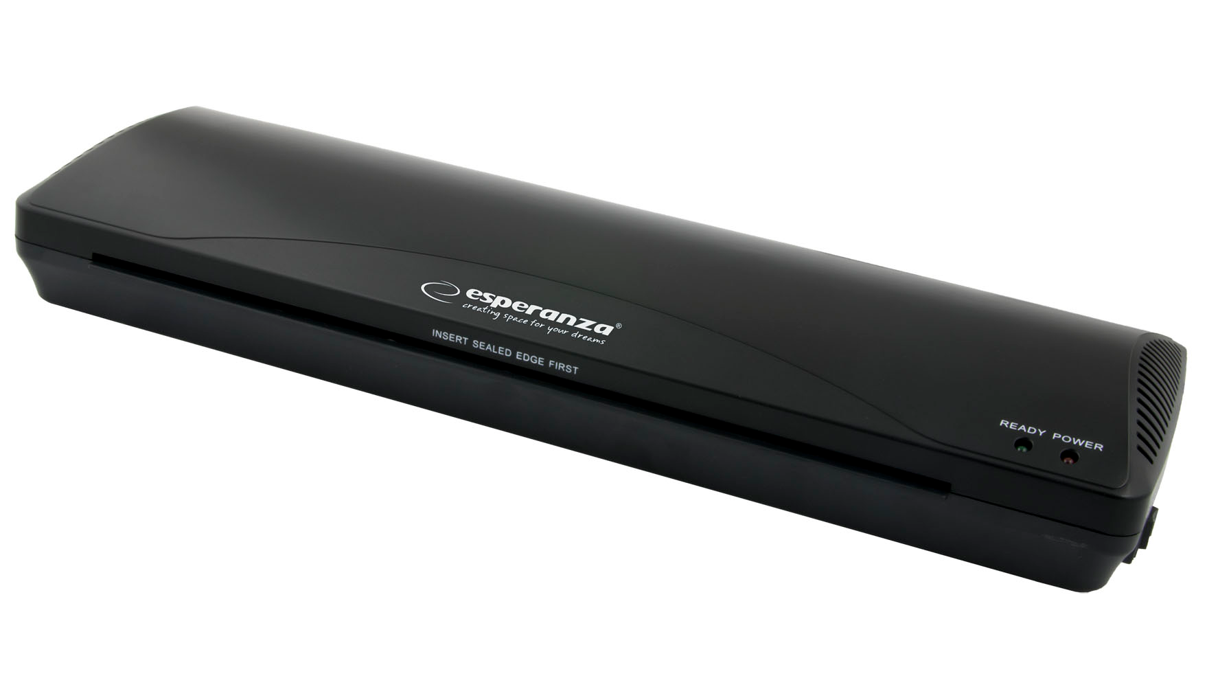 A_4513 EFL003 Laminator A3 Esperanza Aeon la rece/la cald 250 mm/min Negru 80-125 microni, include 5 folii pentru laminare A3