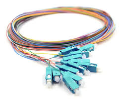 A_4716 Set 12 adaptoare retea fibra optica coada Pigtail SC/UPC, MM, 50/125, 0,9mm, OM3 fiber, 1.5m LSZH