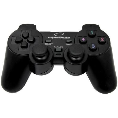 A_0337 EG102 Gamepad Esperanza EG102 PC, Playstation 3 Analogue / Digital USB 2.0 Black