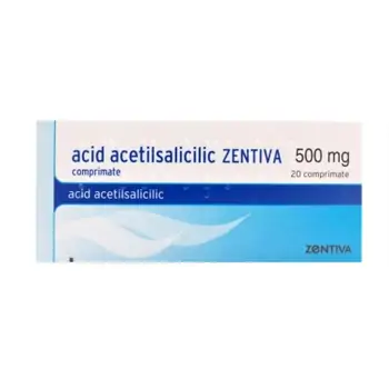 OTC - medicamente fara reteta - Acid Acetilsalicilic 500mg x 20 comprimate, medik-on.ro