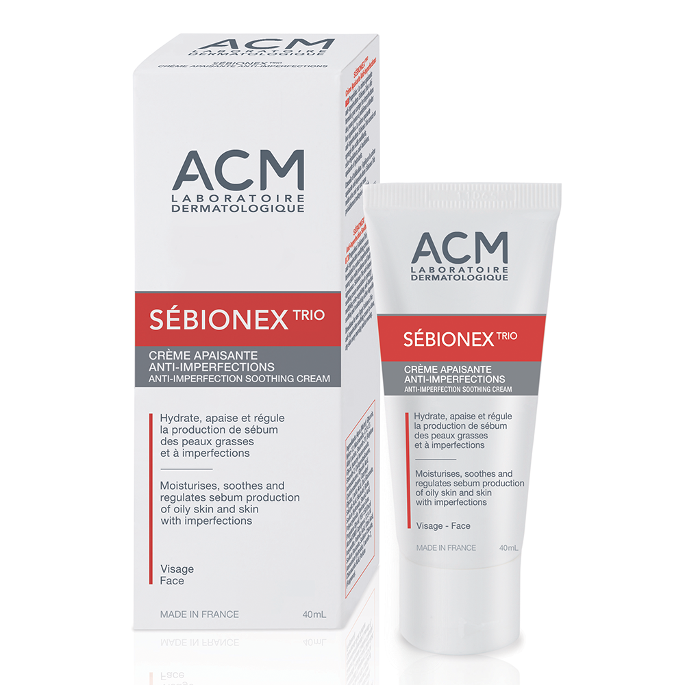 Ingrijire ten gras-acneic - ACM Sebionex Trio crema antiacnee x 40ml, medik-on.ro