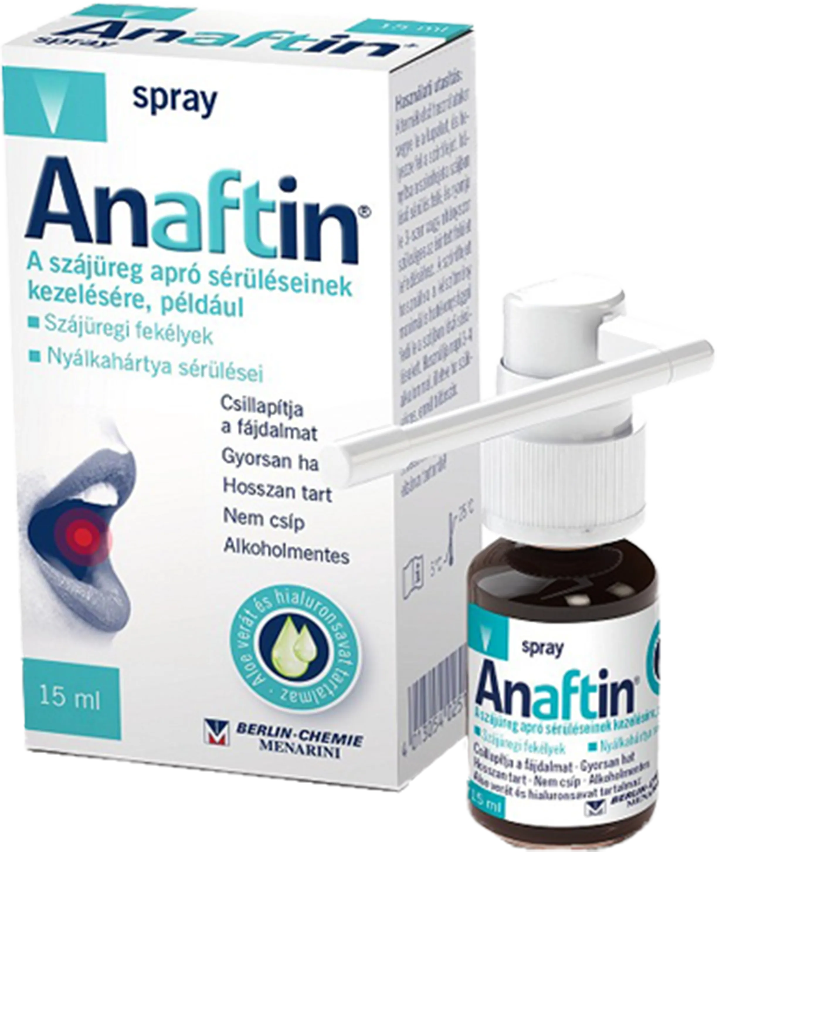 Afte bucale - Anaftin 1.5% spray x 15ml, medik-on.ro