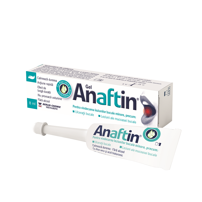 Afte bucale - Anaftin gel oral x 8ml, medik-on.ro