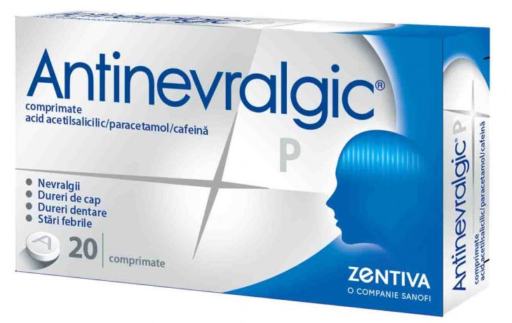 OTC - medicamente fara reteta - Antinevralgic P x 20 comprimate, medik-on.ro