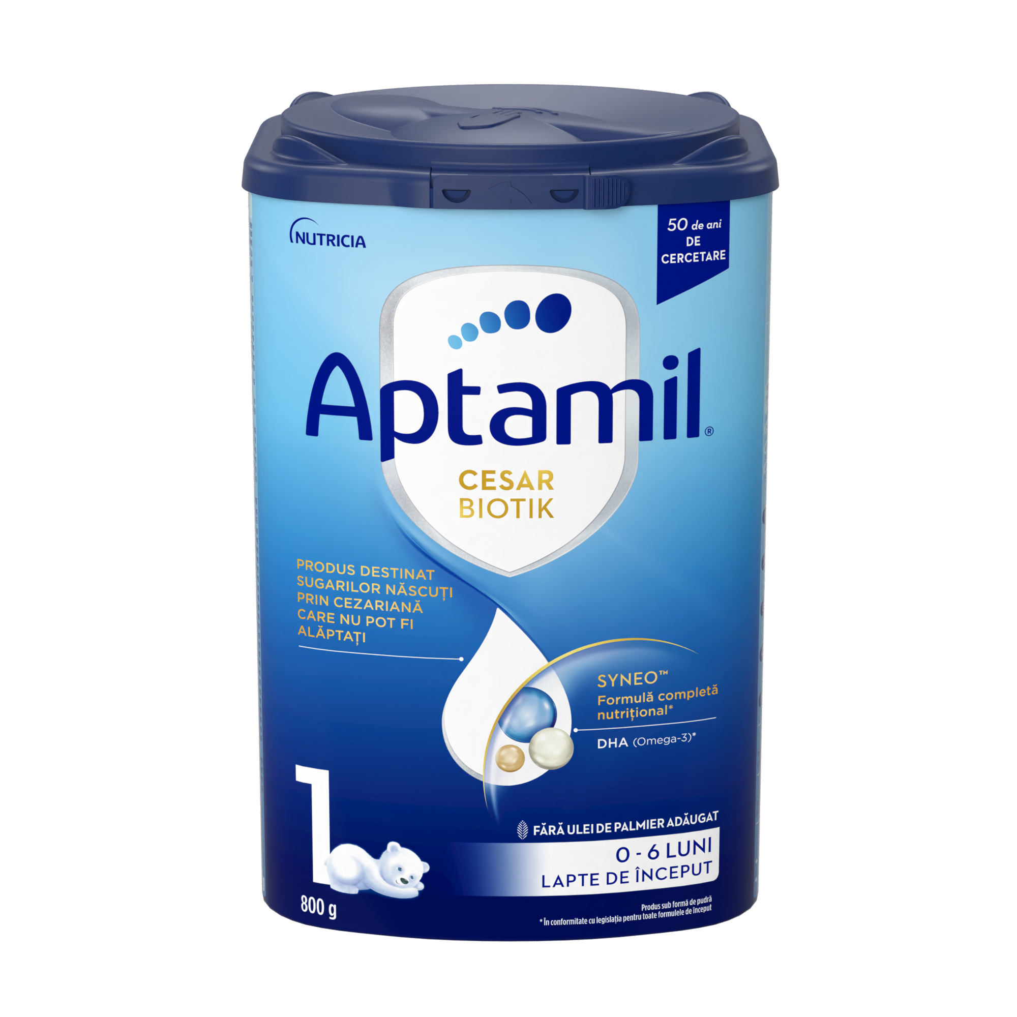Formule de lapte praf - Aptamil 1 Cesar Biotik formula de lapte praf x 800 grame, medik-on.ro