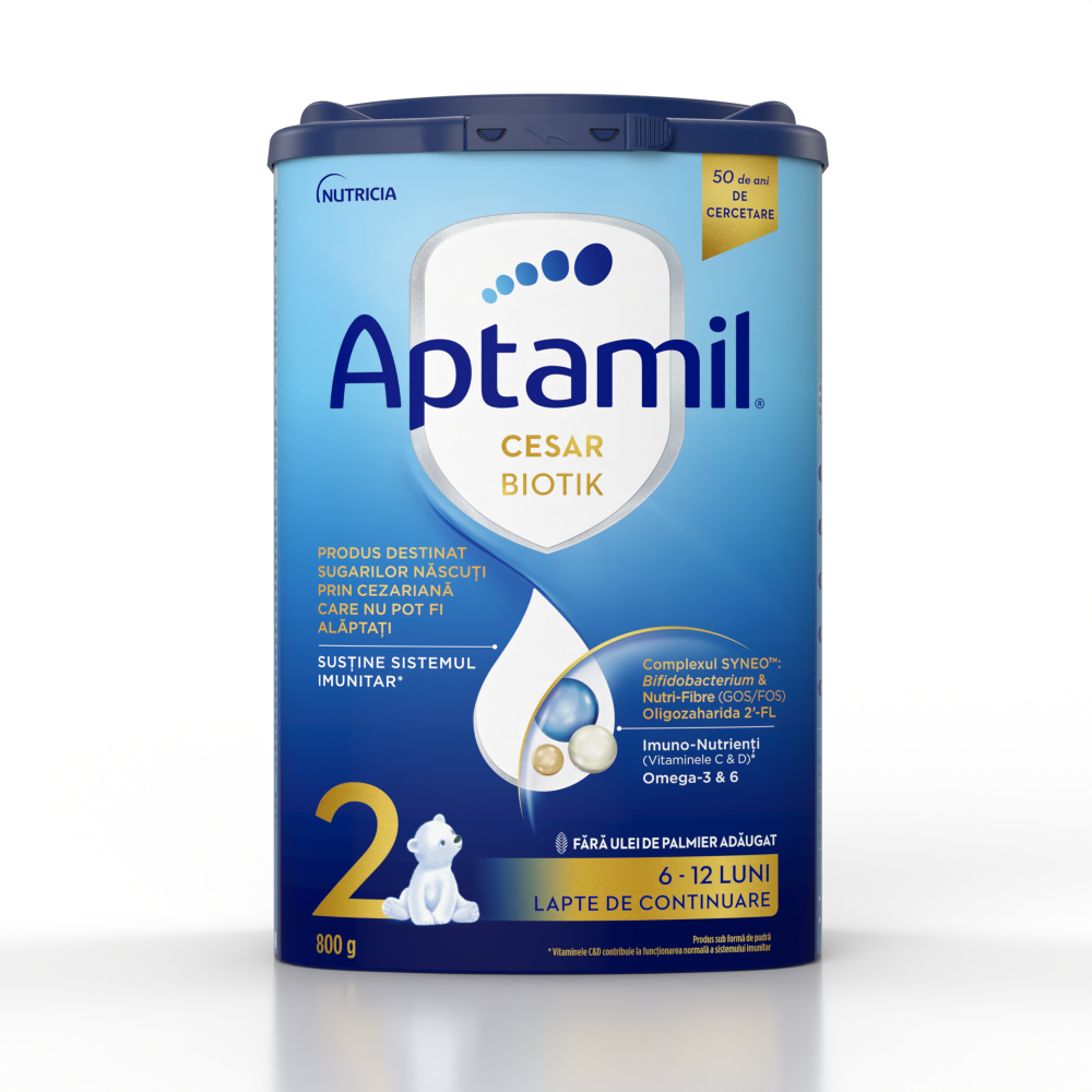 Formule de lapte praf - Aptamil 2 Cesar Biotik formula de lapte praf x 800 grame, medik-on.ro