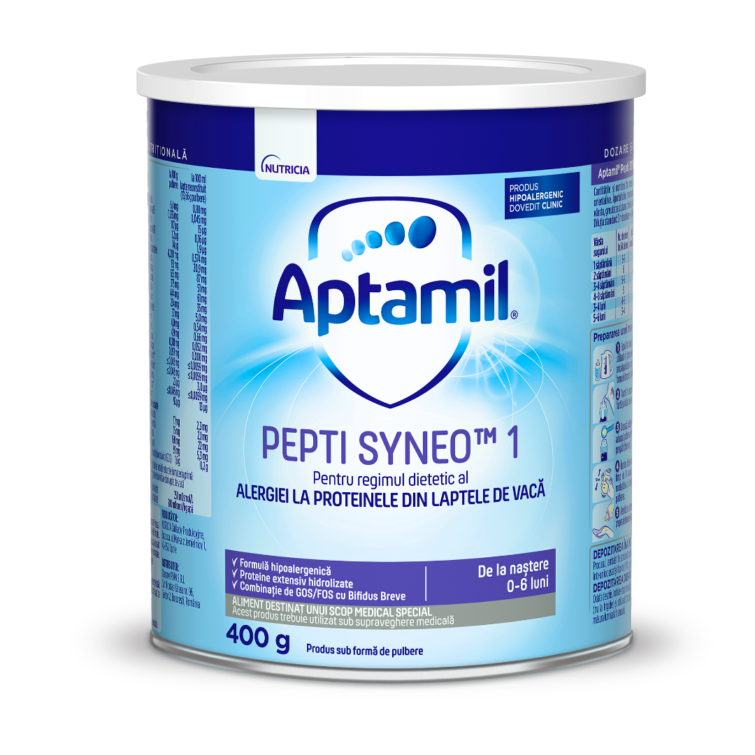 Formule speciale de lapte praf - Aptamil Pepti SYNEO 1, formula lapte praf 0-6 luni x 400 grame, medik-on.ro