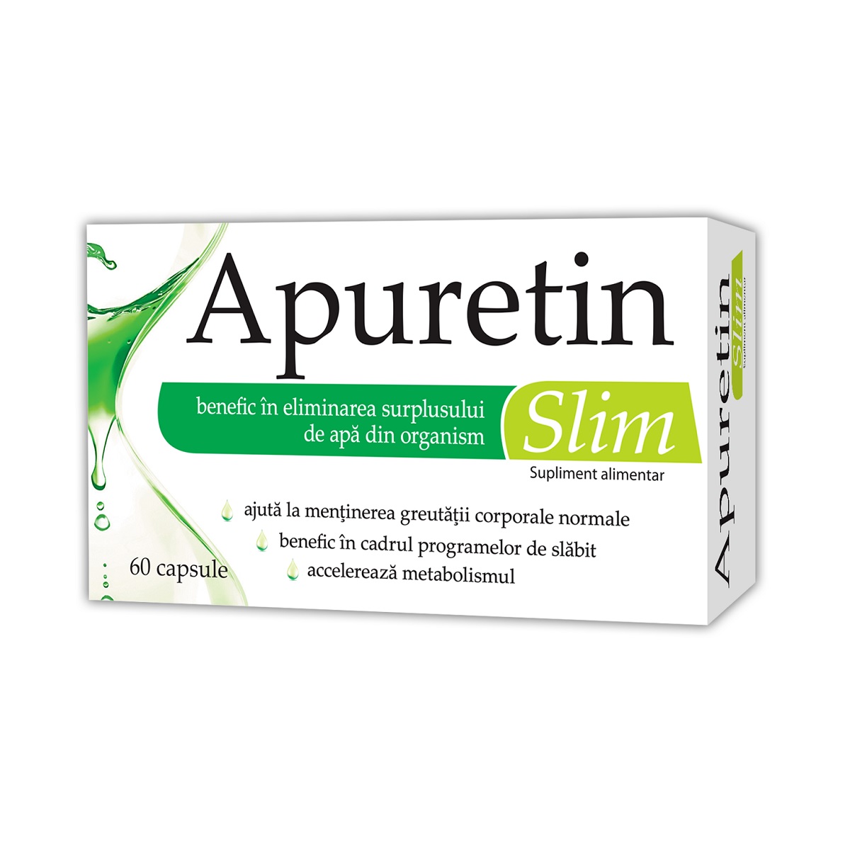 Slabire si reducere apetit - Apuretin Slim x 60 capsule, medik-on.ro
