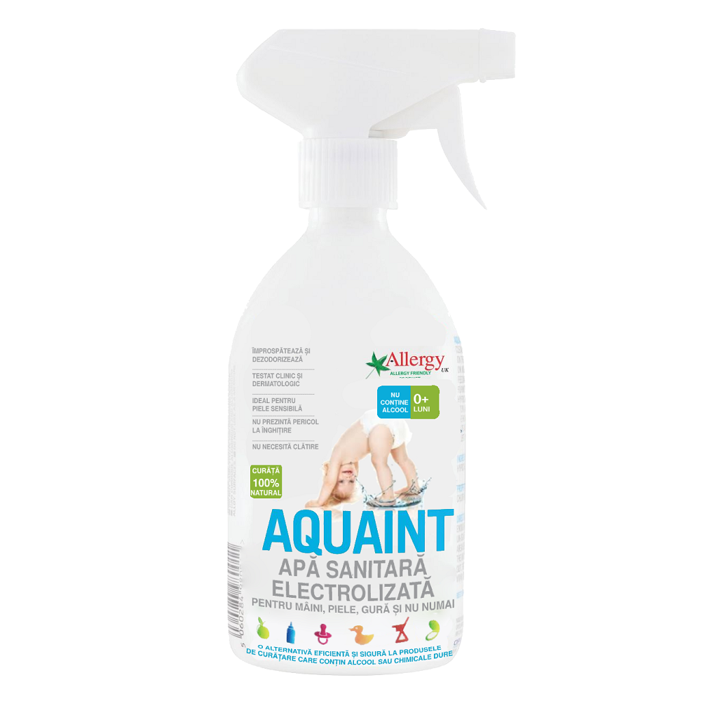 Detergenti si dezinfectanti - Aquaint Apa dezinfectanta 100% naturala x 500ml, medik-on.ro