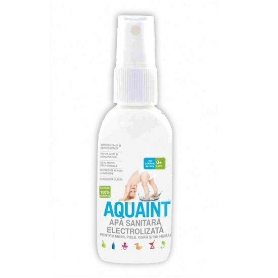Detergenti si dezinfectanti - Aquaint Apa dezinfectanta 100% naturala x 50ml, medik-on.ro