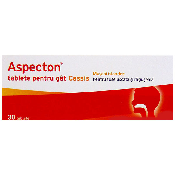 Tratament tuse - Aspecton Cassis x 30 comprimate, medik-on.ro