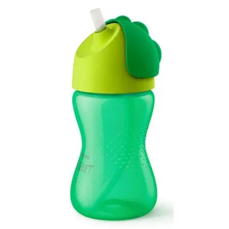 Cani si sticle - Philips Avent Cana cu pai pentru baieti x 300ml (cod 798/01), medik-on.ro