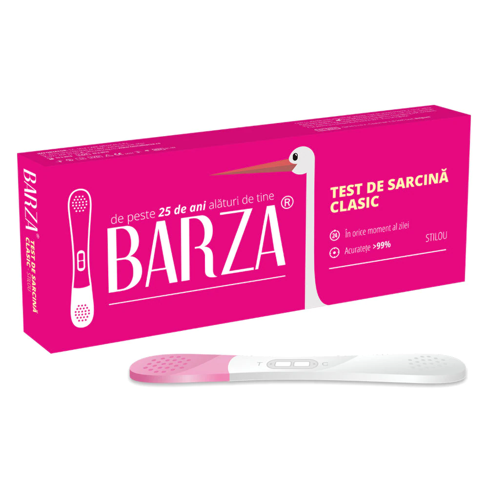Teste de sarcina/ovulatie - Barza Test de sarcina ultra sensibil Stilou, medik-on.ro