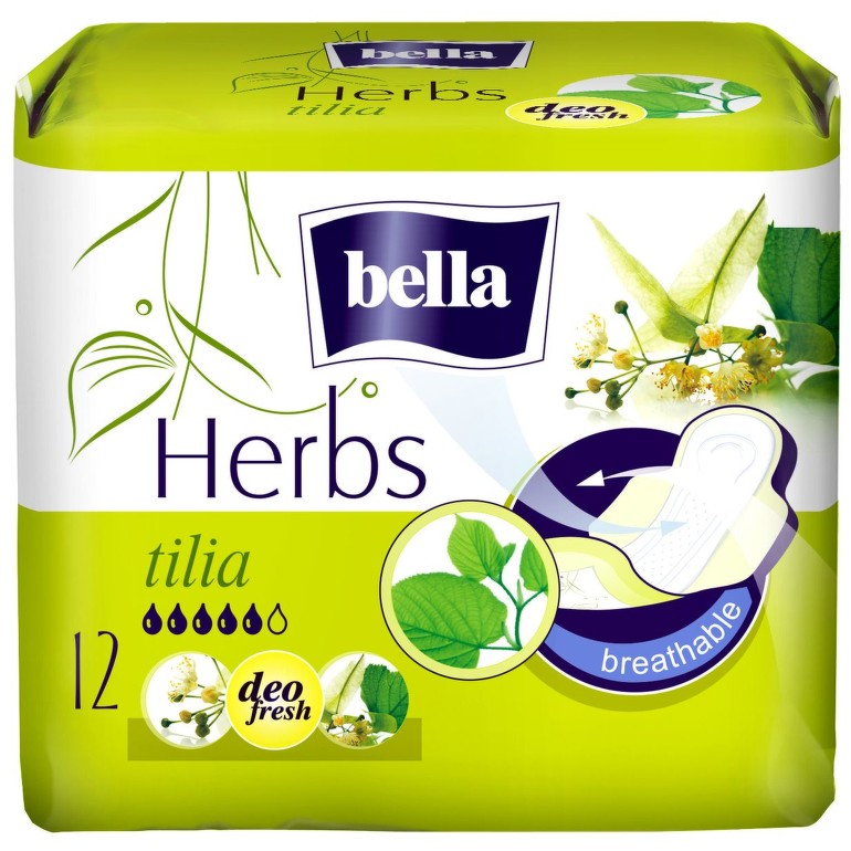 Absorbante si tampoane - Bella Herbs Absorbante cu floare de tei x 12 bucati, medik-on.ro