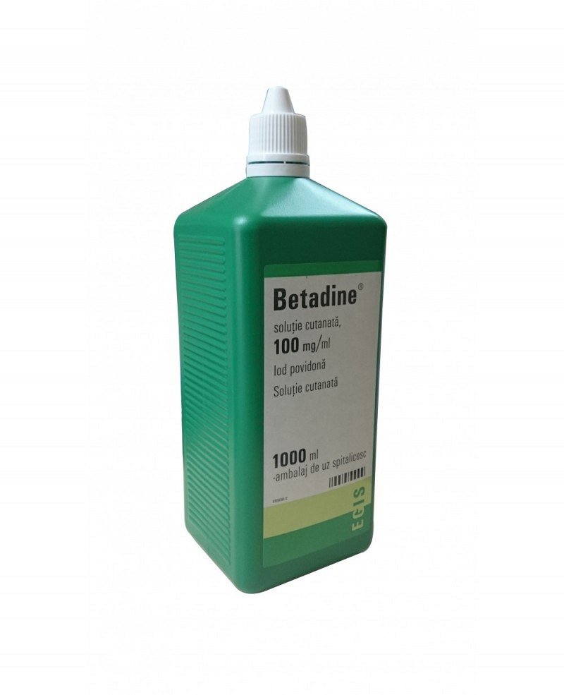Dezinfectanti - Betadine solutie 10% solutie cutanata x 1000ml, medik-on.ro