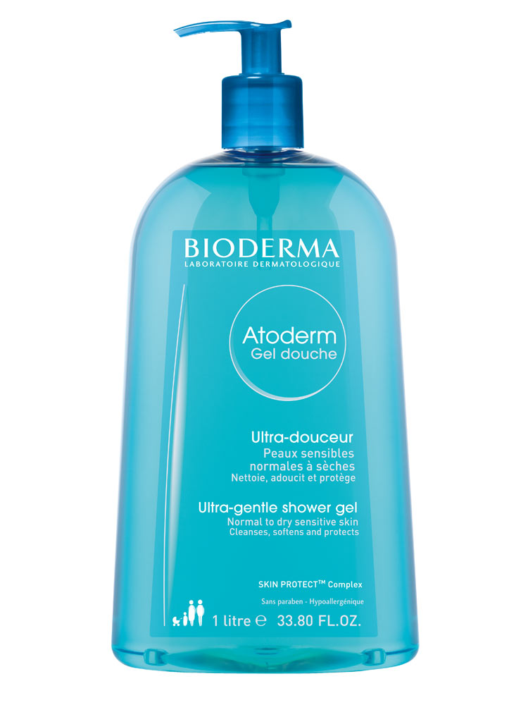 Curatare piele uscata-atopica - Bioderma Atoderm gel dus x 1000ml, medik-on.ro
