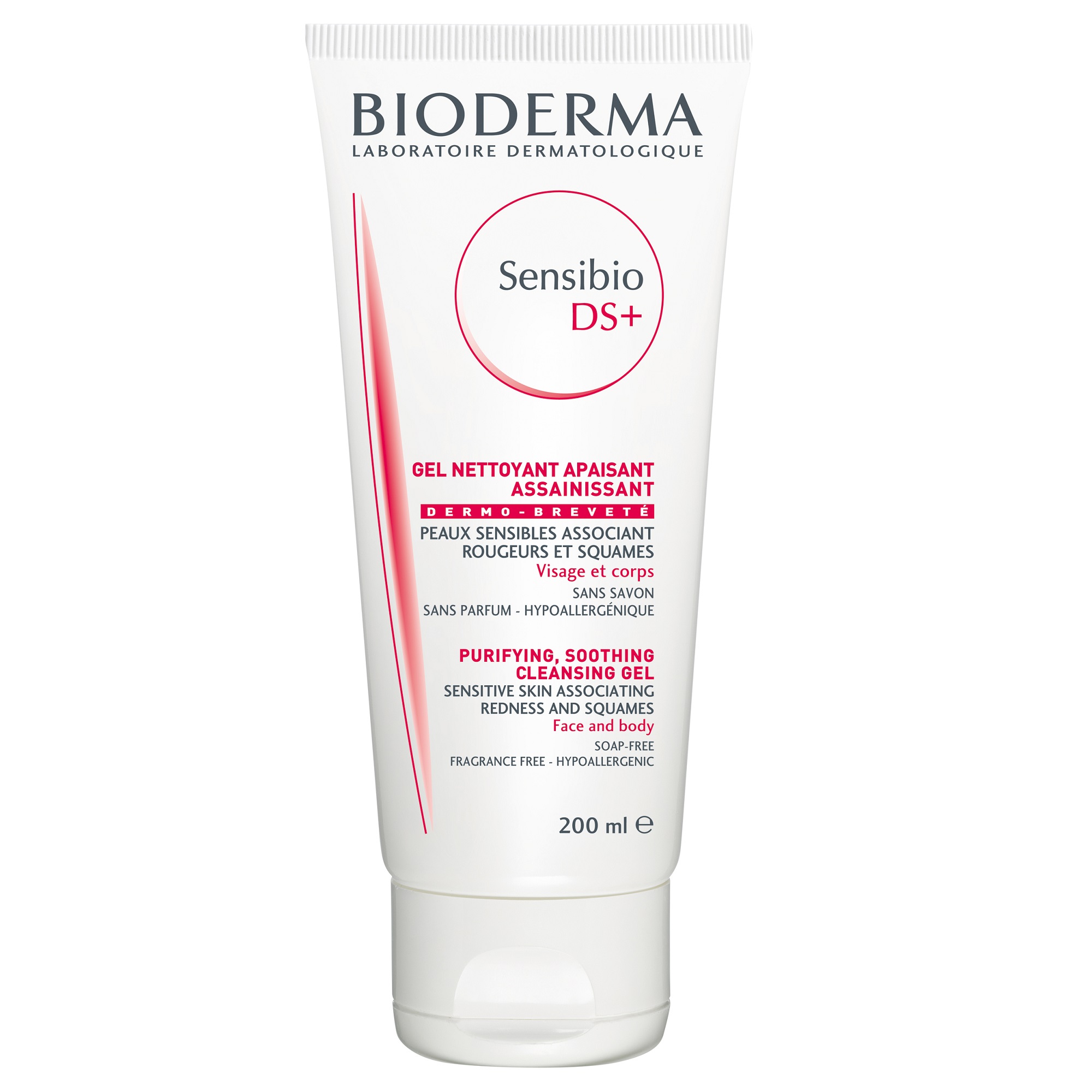Gel de spalare si curatare - Bioderma Sensibio DS+ gel spumant purifiant pentru piele sensibila x 200ml, medik-on.ro