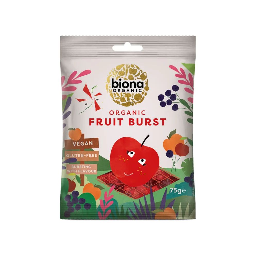 Biscuiti si gustari fara gluten - Biona Jeleuri eco vegane Fruit Burst fara gluten x 75 grame, medik-on.ro
