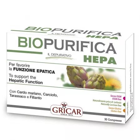 Hepatoprotectoare - Biopurifica Hepa x 30 comprimate, medik-on.ro