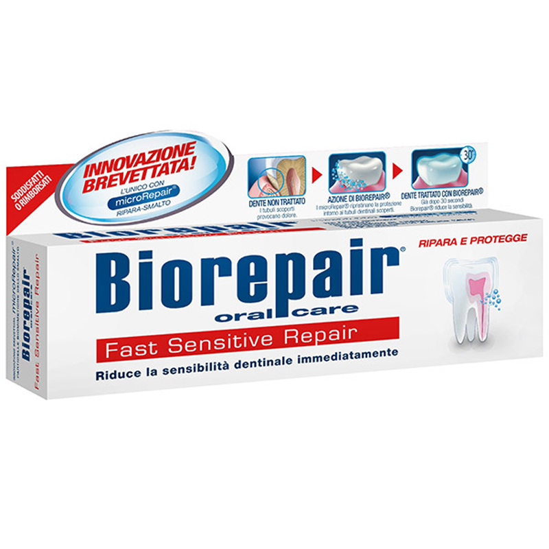 Paste de dinti - Biorepair pasta de dinti pentru desensibilizare rapida x 75ml, medik-on.ro