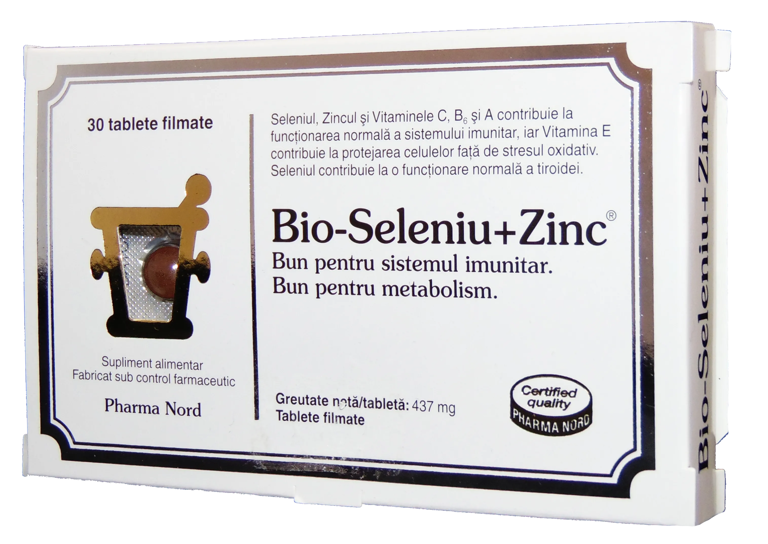 Multivitamine si minerale - Bio-Seleniu + zinc x 30 tablete, medik-on.ro