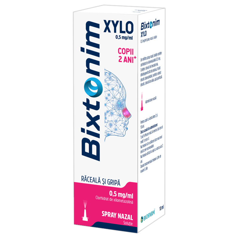 OTC - medicamente fara reteta - Bixtonim Xylo 0,05% spray nazal x 10ml, medik-on.ro