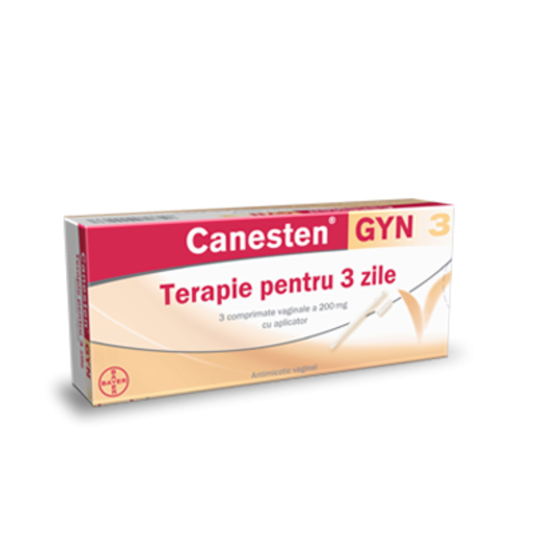 OTC - medicamente fara reteta - Canesten Gyn 3 200mg x 3 capsule vaginale, medik-on.ro