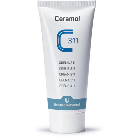 Hidratare piele uscata-atopica - Ceramol 311 Crema tratament pentru piele uscata, deshidratata, cu dermatita x 200ml, medik-on.ro