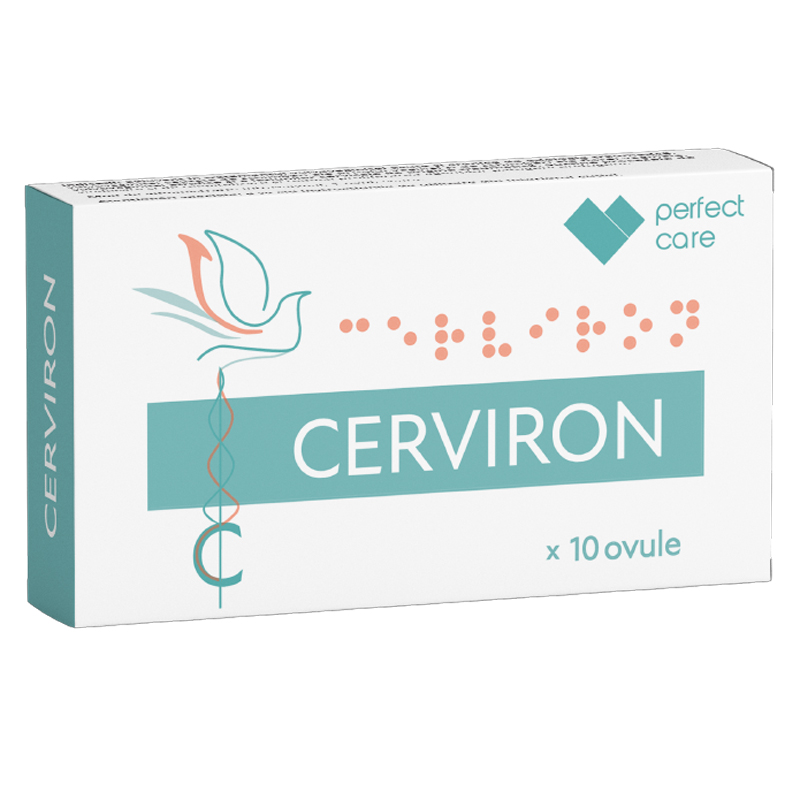 Antimicotice si probiotice locale (zona genitala) - Cerviron x 10 ovule, medik-on.ro