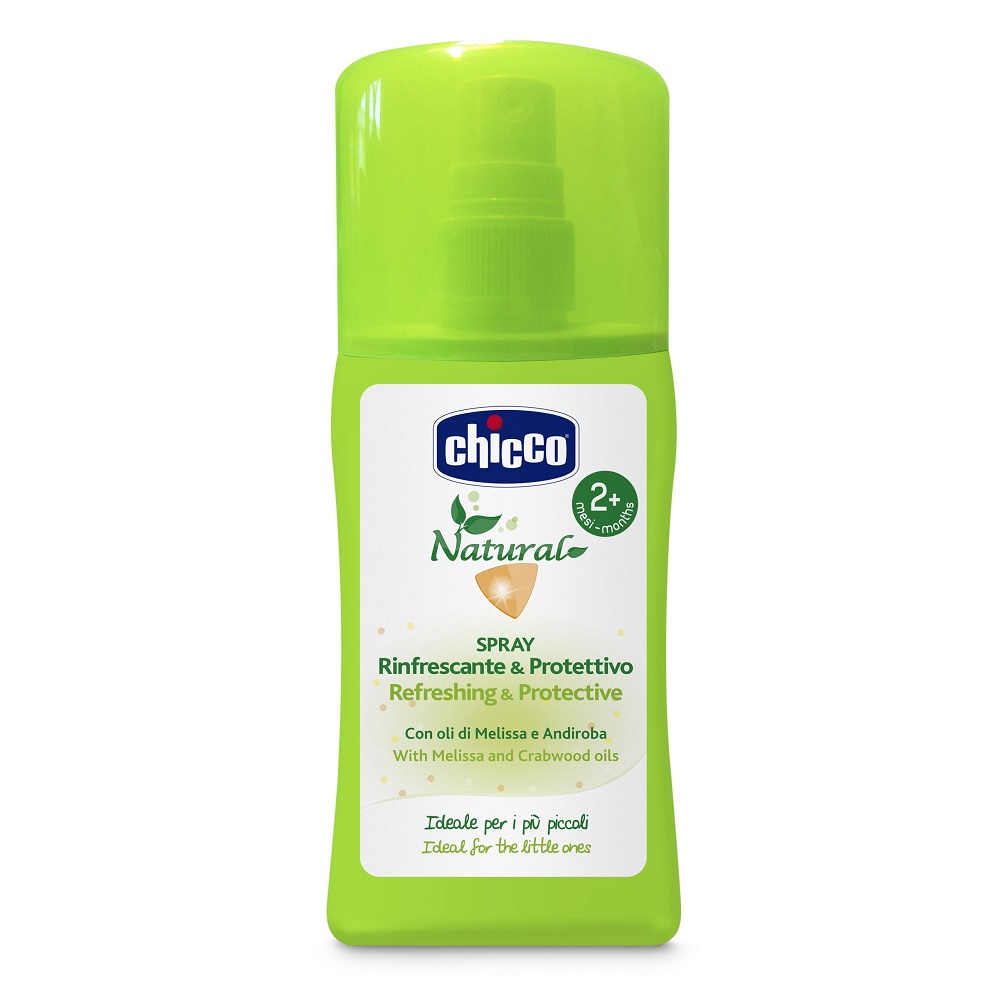 Protectie anti-insecte - Chicoo Spray protector impotriva insectelor si tantarilor cu ulei din Melisa si Andiroba (pentru bebelusi de la 2 luni) x 100ml, medik-on.ro