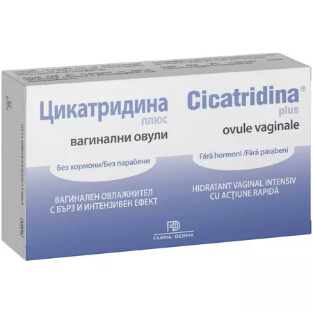 Menopauza si premenopauza - Cicatridina Plus ovule vaginale x 10 bucati, medik-on.ro