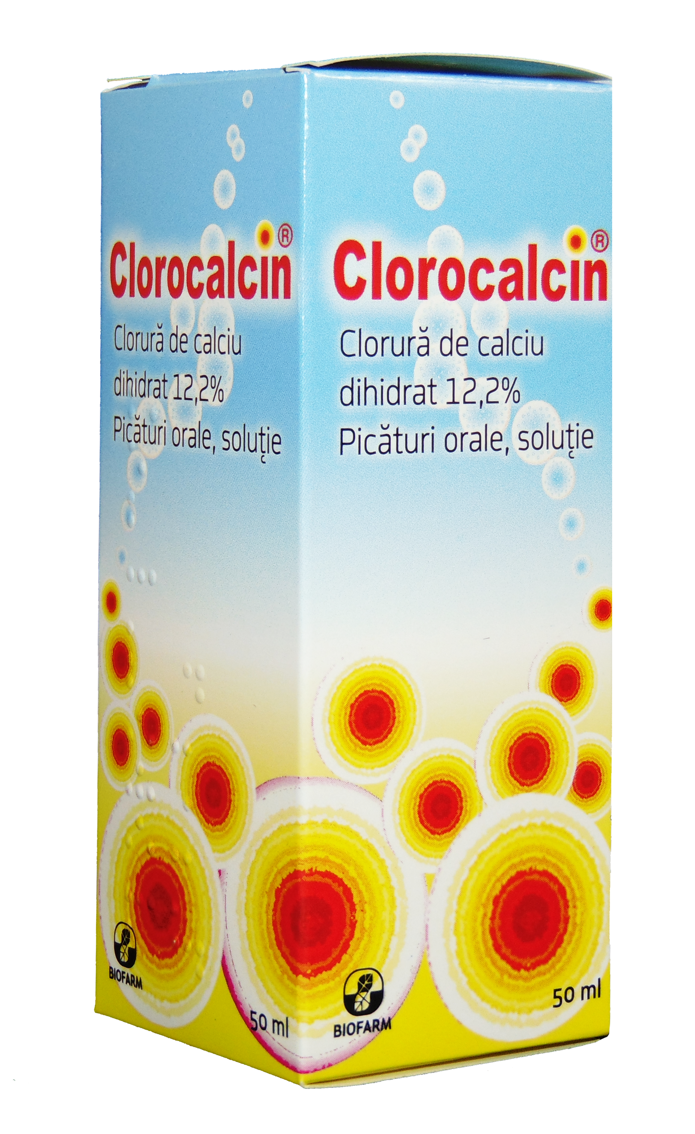 OTC - medicamente fara reteta - Clorocalcin 12,2% Solutie orala picaturi x 50ml, medik-on.ro