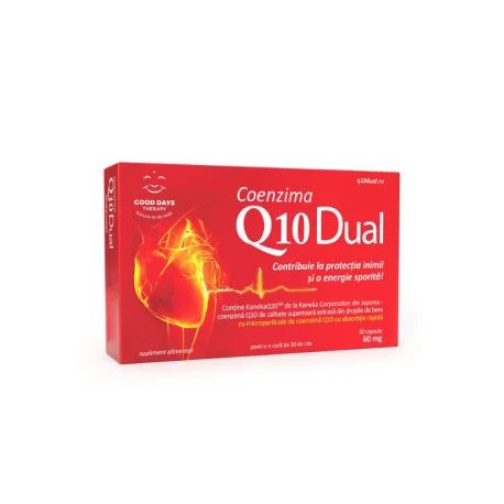Cardiologie - Coenzima Q10 Dual 60mg x 30 comprimate, medik-on.ro
