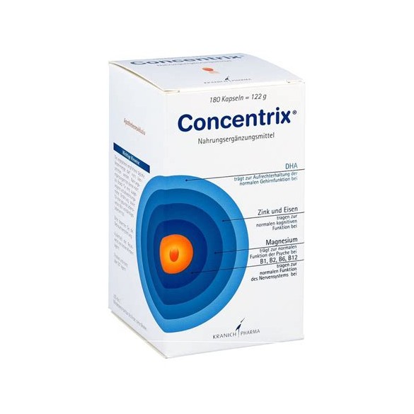 Memorie si concentrare - Concentrix x 180 capsule, medik-on.ro