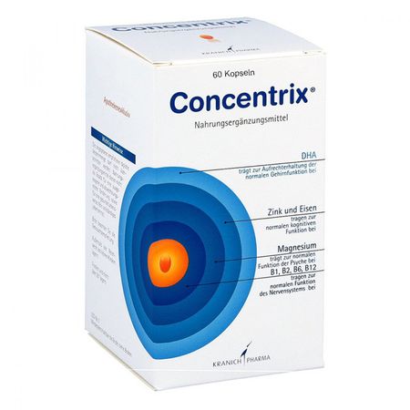 Memorie si concentrare - Concentrix x 60 capsule, medik-on.ro
