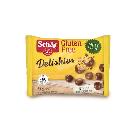 Biscuiti si gustari fara gluten - Schar Delishios Bomboane de ciocolata fara gluten x 37 grame, medik-on.ro