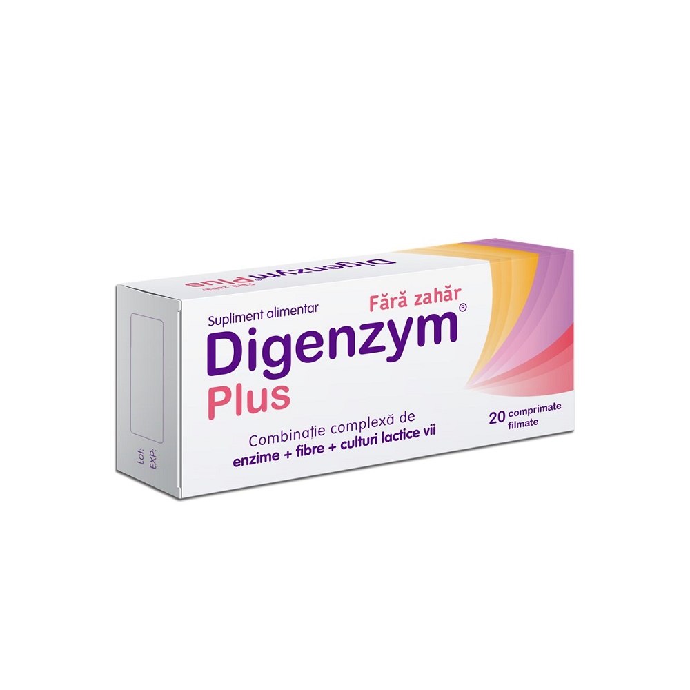 Enzime digestive - Digenzym plus x 20 drajeuri, medik-on.ro