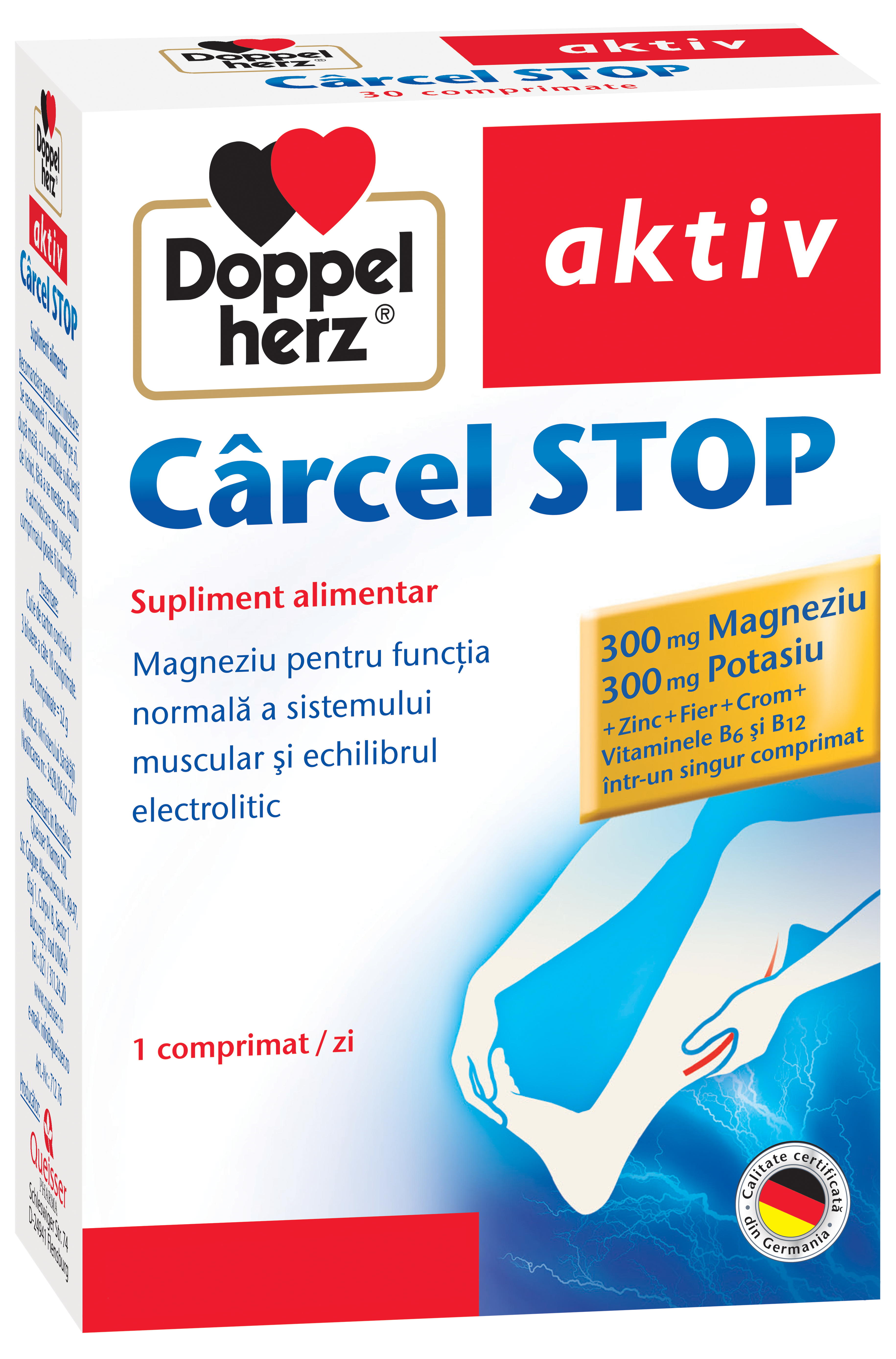 Varice - Doppelherz Aktiv Carcel stop x 30 comprimate, medik-on.ro