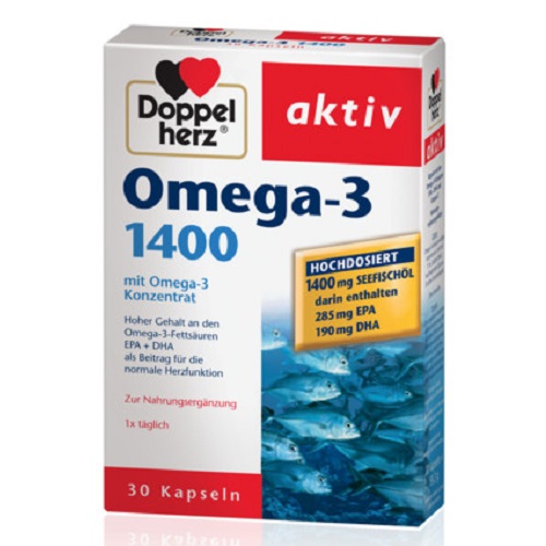Cardiologie - DoppelHerz Aktiv Omega-3 1400mg x 30 capsule, medik-on.ro