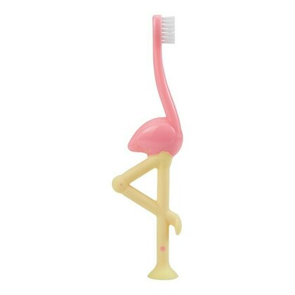 Periute de dinti si degetare - Dr. Brown's Periuta de dinti design Flamingo, 1-4 ani (cod HG058), medik-on.ro
