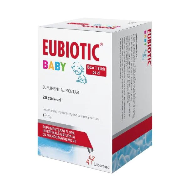 Probiotice si prebiotice - Eubiotic Baby x 20 stick-uri, medik-on.ro